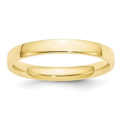 3mm Lightweight Comfort Fit Band 10k Yellow Gold 1CFL030 Engravable, MPN: 1CFL030, 886774442891