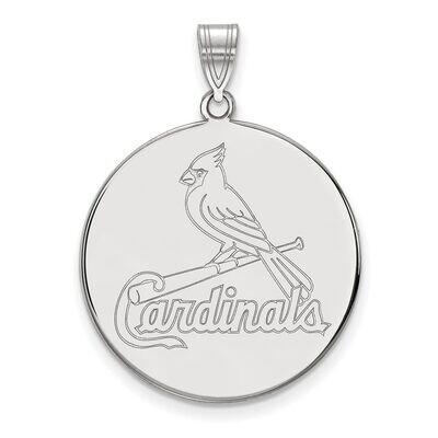 Saint Louis Cardinals x-Large Disc Pendant 14k White Gold 4W041CRD, MPN: 4W041CRD, 886774847818