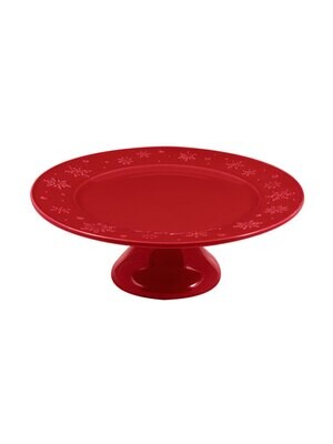 Bordallo Pinheiro Pinheiro Snow Flakes Cake Stand Red 65005192, MPN: 65005192, 5600876071835