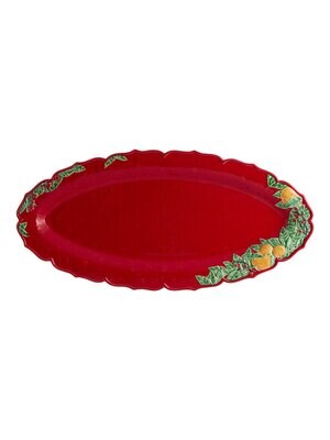 Bordallo Pinheiro Pinheiro Christmas Garland Oval platter Decorated 65020263, MPN: 65020263, 560041…