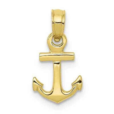 Mini Anchor Pendant 10k Gold 10K3087, MPN: 10K3087,