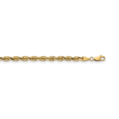 24 Inch 3.75mm Diamond-cut Silky Rope Chain 14k Yellow Gold SKRD030-24, MPN: SKRD030-24, 8839579555…