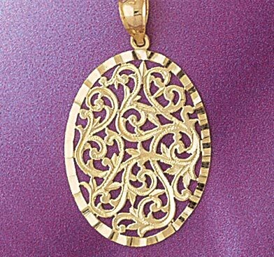 Dazzlers Jewelry Engravable Pendant Necklace Charm Bracelet in Yellow, White or Rose Gold 5784, MPN…