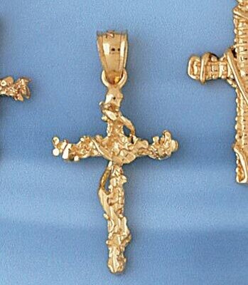 Dazzlers Jewelry Cross Pendant Necklace Charm Bracelet in Yellow, White or Rose Gold 8004, MPN: DZ-…