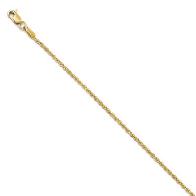 Leslie&#39;s 1.75mm Diamond Cut Rope Chain 18 Inch - 10k Gold HB-8000-18, MPN: 8000-18, 886774546209