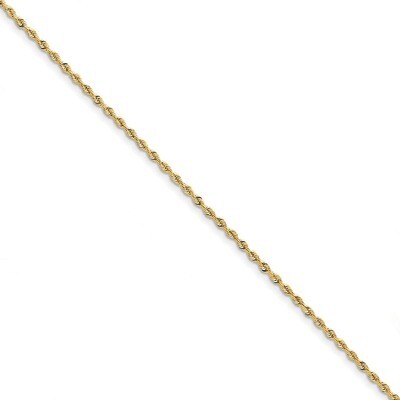 8 Inch 2.25mm Diamond -cut Quadruple Rope Chain 10k Gold 10QT018-8, MPN: 10QT018-8, 191101600456