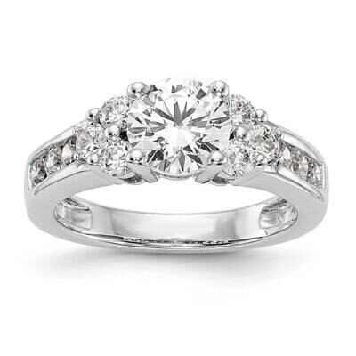 Si1/Si2, G H I, Semi-Mount Engagement Ring 14k White Gold Lab Grown Diamond RM2873E-125-7WLG, MPN: …