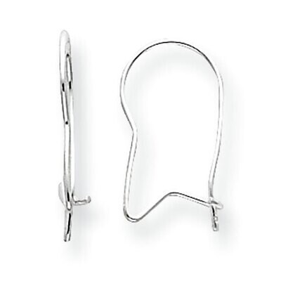 .032 inch Kidney Wire Sterling Silver SS3127, MPN: SS3127,