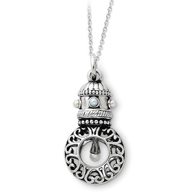 Cultured Pearls of Wisdom 18 Inch Necklace Sterling Silver Antiqued QSX111, MPN: QSX111, 8839577156…