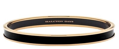 Halcyon Days 6mm Black Gold Small Bangle Bracelet PLPLA0206GS, MPN: PLPLA0206GS,