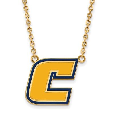 The University of Tennessee at Chattanooga Large Enamel Pendant w/Neckla Gold-plated Silver GP010UT…