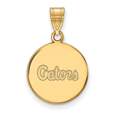 University of Florida Medium Disc Pendant 14k Yellow Gold 4Y091UFL, MPN: 4Y091UFL, 886774889061