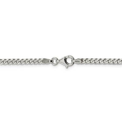 22 Inch Polished 3.15mm Curb Chain Sterling Silver QFC146-22, MPN: QFC146-22, 886774100098