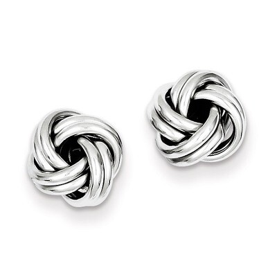 Love Knot Earrings Sterling Silver QE4891, MPN: QE4891, 723252422092