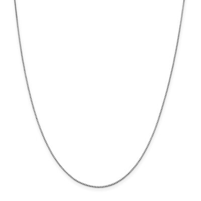 30 Inch 0.95mm Box Chain 14k white Gold WLB095-30, MPN: WLB095-30, 886774590387