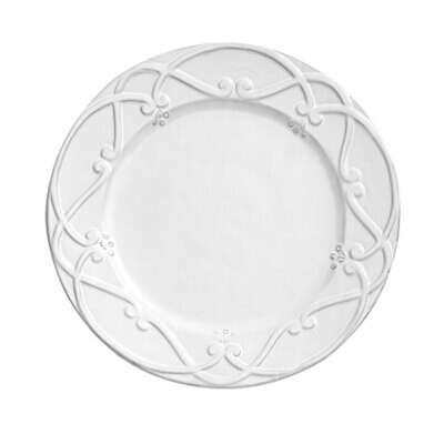 Arte Italica Bella Bianca Ribbon Charger BBS1009
