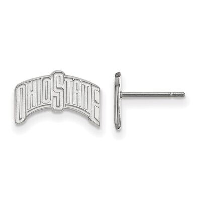 Ohio State University Small Post Earring 14k White Gold 4W072OSU, MPN: 4W072OSU, 886774854175