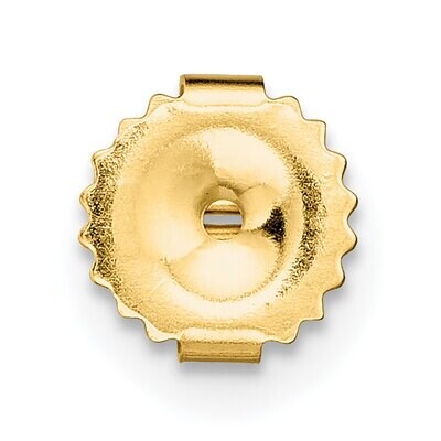 Heavy Friction Earring Nut Component 14k Yellow Gold YG713, MPN: YG713,