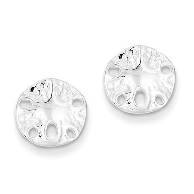 Sand dollar Mini Earrings Sterling Silver QE689, MPN: QE689, 886774113920
