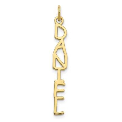 Comic Sans Font Vertical Name Plate Charm 10k Gold 10XNA1168Y, MPN: 10XNA1168Y,