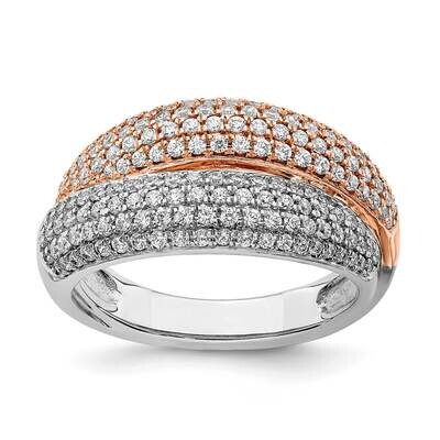 Pave Diamond Ring 14k Two-Tone Gold Polished RM8461-087-WRA, MPN: RM8461-087-WRA,
