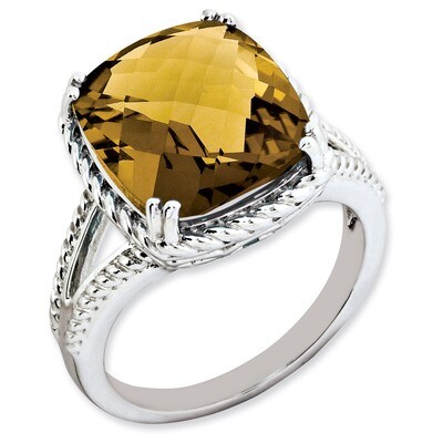 Whiskey Quartz Ring Sterling Silver QR3194WQ, MPN: QR3194WQ, 886774200071
