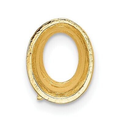 Oval Tapered Bezel 4.5 x 3mm Setting 14k Yellow Gold YG230, MPN: YG230,