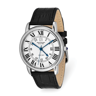 Steinhausen Delemont Stainless Steel White Dial Black Strap Watch  XWA5817, MPN: XWA5817, 849689026…