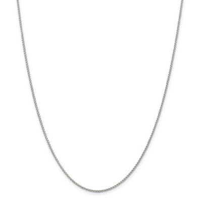 22 Inch 1.50mm Round Spiga Chain Sterling Silver QSP035-22, MPN: QSP035-22, 886774125954