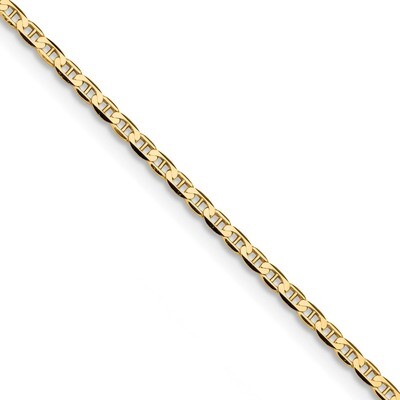 9 Inch 2.4mm Flat Anchor Chain 14k Gold FCA065-9, MPN: FCA065-9, 886774561226