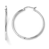 Leslie&#39;s 2mm Large Hoop Earrings - 14k White Gold HB-LE635, MPN: LE635, 883957021621