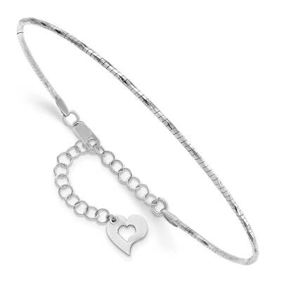 White Polished with 2In. Extender Round Twisted Omega Bracelet 14k Gold SF2798W-7.5, MPN: SF2798W-7…