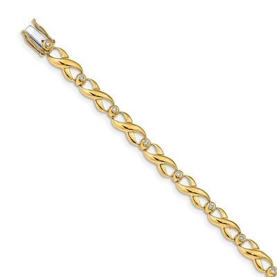 Bracelet 14k Gold Diamond BM4630-015-YA, MPN: BM4630-015-YA, 818050013457