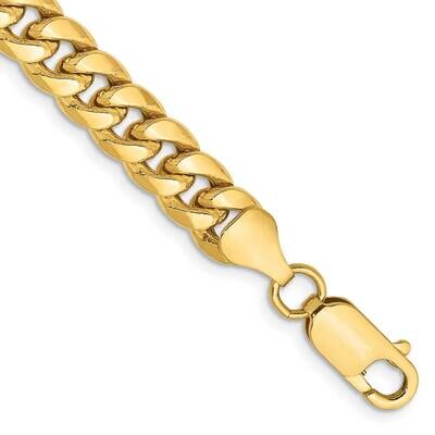 6.75mm Semi-Solid Miami Cuban Chain 7 Inch 10k Gold 10BC155-7, MPN: 10BC155-7, 191101568152