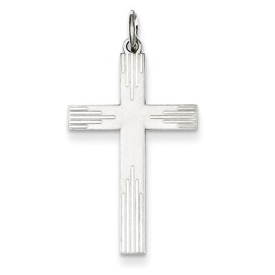 Cross Pendant Laser Designed Sterling Silver QXR260, MPN: QXR260, 883957568973
