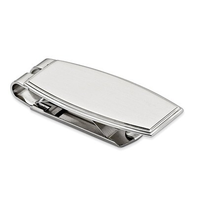 Brushed and Polished Money Clip - Stainless Steel SRM126 by Chisel, MPN: SRM126, 883957737485