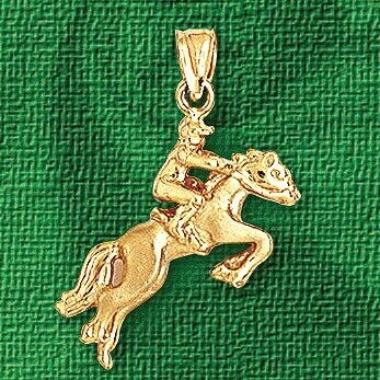Dazzlers Jewelry Horse Pendant Necklace Charm Bracelet in Yellow, White or Rose Gold 1783, MPN: DZ-…