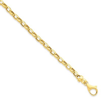 4.5mm Polished Fancy Link Bracelet 7.5 Inch 14k Gold SF425-7.5, MPN: SF425-7.5, 886774990033