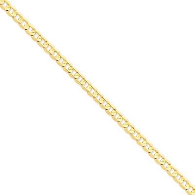 6.75mm Open Concave Curb Chain 7 Inch 14k Gold LCR180-7, MPN: LCR180-7, 886774101637