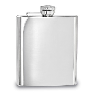 Polished Stainless Steel 8Oz Square Flask GL8816, MPN: GL8816, 47105210408