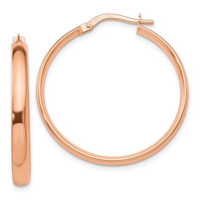 Leslie&#39;s Hoop Earrings 10K Rose Gold Polished HB-10LE320, MPN: 10LE320, 191101553448