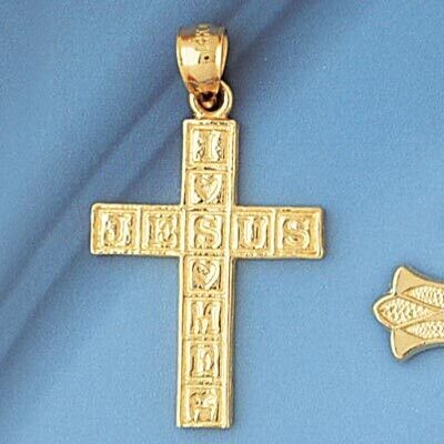Dazzlers Jewelry Cross Pendant Necklace Charm Bracelet in Yellow, White or Rose Gold 8248, MPN: DZ-…