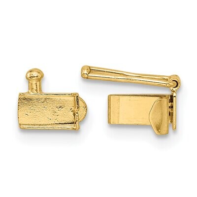 Folded Tongue andBox Clasp 14k Yellow Gold YG1838, MPN: YG1838,