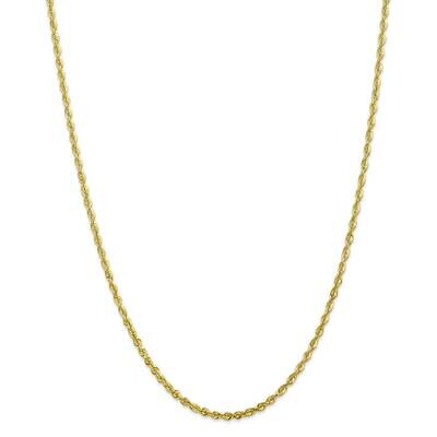2.75mm Extra-Light Diamond-Cut Rope Chain 22 Inch 10k Gold 10EX023-22, MPN: 10EX023-22, 191101727801