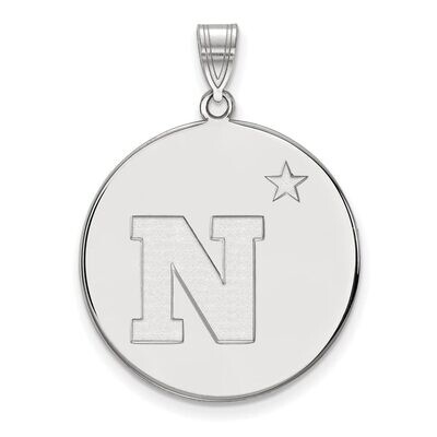 Navy Extra Large Disc Pendant Sterling Silver SS014USN, MPN: SS014USN, 886774702483