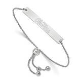 University of Mississippi Small Bar Adjustable Bracelet Sterling Silver SS086UMS-9, MPN: SS086UMS-9…