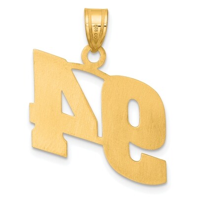 Block Number 94 Pendant 14k Gold Polished BN94, MPN: BN94, 196904078693