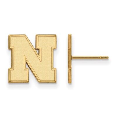 University of Nebraska Small Earring Post 14k Yellow Gold 4Y071UNE, MPN: 4Y071UNE, 886774887760