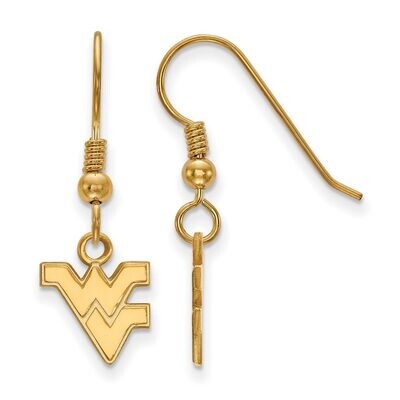 West Virginia University x-Small Dangle Earring Wire Gold-plated Silver GP006WVU, MPN: GP006WVU, 88…