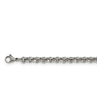 Textured Fancy Rolo 18 Inch Chain Stainless Steel Polished SRN2546 by Chisel, MPN: SRN2546, 1911010…